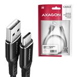 AXAGON BUCM-AM20AB, HQ kábel USB-C <-> USB-A, 2 m, USB 2.0