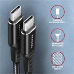 AXAGON BUCM-CM30AB, HQ kábel USB-C <-> USB-C, 3 m