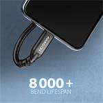AXAGON BUCM32-CF10AB predlžovací kábel USB-C (M) <-> USB-C (F), 1m, USB 20Gbps, PD 240W, ALU, opletenie