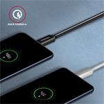AXAGON BUCM32-CM15AB, SPEED+ kábel USB-C <-> USB-C, 1,5 m, USB 20Gbps, PD 100W 5A, 4K HD, ALU, opletenie