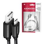 AXAGON BUMM-AM20AB, HQ kabel microUSB <-> USB-A, 2m