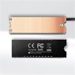 AXAGON CLR-M2FAN, medený chladič s ventilátorom pre obojstranný disk SSD M.2