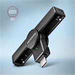 AXAGON CRE-SMP1C, kontaktná čítačka kariet USB-C PocketReader Smart card (eObčanka)