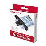 AXAGON CRE-SMP1C, kontaktná čítačka kariet USB-C PocketReader Smart card (eObčanka)