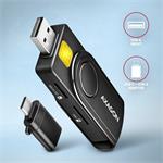 AXAGON CRE-SMP2A, USB-A PocketReader 4-slotová čítačka čipových kariet (eCard) SD/microSD/SIM