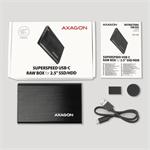 AXAGON EE25-A6C, box USB-C 3.2 Gen 1 RAW
