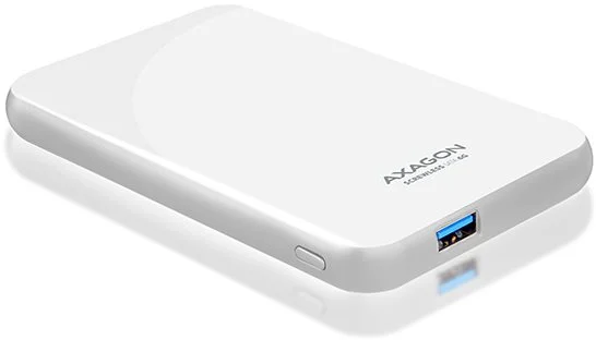 AXAGON EE25-S6 SCREWLESS box, bílý