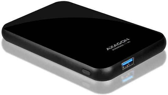 AXAGON EE25-S6B SCREWLESS box, čierny