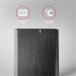 AXAGON EE35-A6C, USB-C 5Gb/s - SATA 6G 3,5" kovový box RAW, bez skrutiek