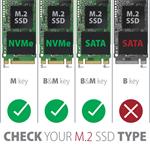 AXAGON EEM2-SB2, USB-C 3.2 Gen 2 - M.2 NVMe & SATA SSD RAW box, černý