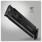 AXAGON EEM2-SD2B, USB-C 10Gbps externí box s displejem pro M.2 NVMe/SATA SSD, bezšroubkový, černý