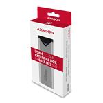 AXAGON EEM2-U3C M.2 SATA box, stříbrný