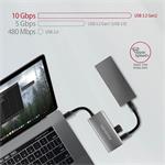 AXAGON HMC-4G2 USB-C 3.2 Gen 2 hub Speedster