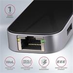 AXAGON HMC-6GL, rozbočovač USB 3.2 Gen 1, PD 100W