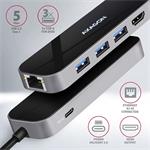 AXAGON HMC-6GL, rozbočovač USB 3.2 Gen 1, PD 100W