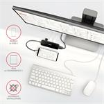 AXAGON HMC-6H4A, rozbočovač USB 3.2 Gen 1, 4x porty USB-A, HDMI 4k/30Hz, PD 100W, kábel USB-C 20cm