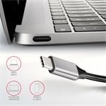 AXAGON HMC-6H4A, rozbočovač USB 3.2 Gen 1, 4x porty USB-A, HDMI 4k/30Hz, PD 100W, kábel USB-C 20cm