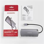 AXAGON HMC-6M2, USB 3.2 Gén 1 húb, porty 2x USB-A, HDMI, M.2