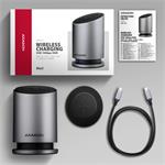 AXAGON HMC-WL9, USB 10Gbps hub s Qi, 3x USB-A, USB-C, HDMI a DP 4k/60Hz, RJ-45 GLAN, PD 100W, USB-C kábel 60cm