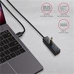 AXAGON HUE-M1AL, 4x USB 3.2 Gén 1 MINI húb, 1.2m kábel