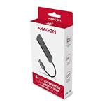 AXAGON HUE-MSA, 4x USB 3.2 Gén 1 SWITCH húb, kovový