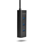 AXAGON HUE-S2BL 4x USB3.0 Charging hub 1.2m kabel