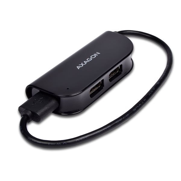 AXAGON HUE-X4B USB Ready húb, čierny