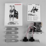 AXAGON PCEA-S4N, PCIe řadič - 4x sériový port