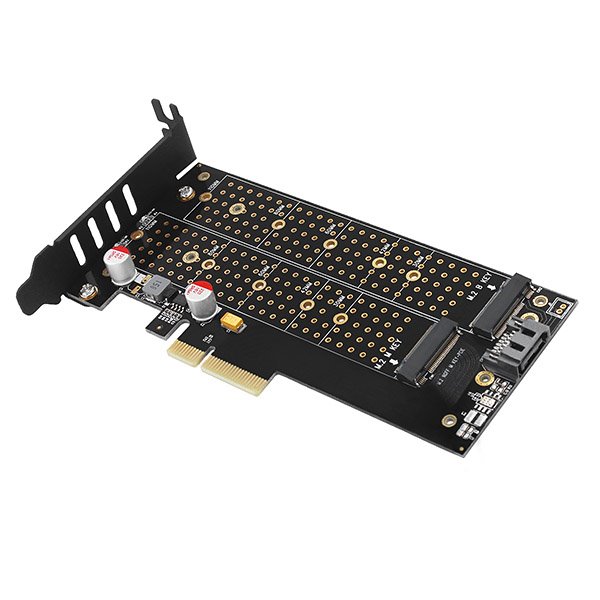 AXAGON PCEM2-D PCIe NVMe+NGFF M.2 adaptér