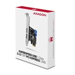 AXAGON PCEU-232VLS, radič PCIe, 2 porty 2x USB 3.2 Gen 1, 5 Gb/s