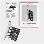 AXAGON PCEU-430RS, PCIe řadič 4× ext. USB-A 5 Gbps port