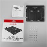 AXAGON RHD-435, kovový rám pre 4x 2,5" alebo 2x 2,5" HDD/SSD a 1x 3,5" HDD v 5,25" pozícii