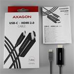 AXAGON RVC-HI2C, adaptér USB-C -> HDMI 2.0, 1,8 m kábel