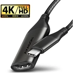 AXAGON RVC-HI2M, redukcia/adaptér USB-C -> HDMI 2.0a, 4K/60Hz HDR10
