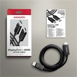 AXAGON RVD-HI20C2, DisplayPort -> HDMI 2.0b redukcia / kábel 1,8 m, 4K/60Hz