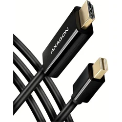 AXAGON RVDM-HI14C2, miniDisplayPort -> redukcia HDMI 1.4 / kábel 1,8 m