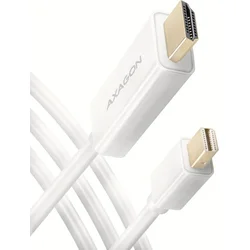 AXAGON RVDM-HI14C2W, miniDisplayPort > redukcia HDMI 1.4 / kábel 1,8 m