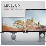 AXAGON STND-LR, hliníkový stojan pre notebooky 10" - 17" s nastaviteľnou výškou, uhlom a rotáciou o 360°