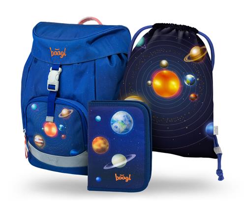 BAAGL SET 3 Airy Planets: aktovka, peračník, taška