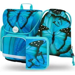 BAAGL SET 3 Ergo Buterfly: aktovka, peračník, taška