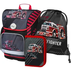 BAAGL SET 3 Ergo Firefighters: aktovka, peračník, taška