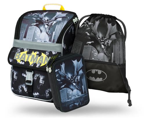 BAAGL SET 3 Zippy Batman Dark City: batoh, peračník, taška