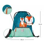 BAAGL SET 3 Zippy Liška: aktovka, penál, sáček