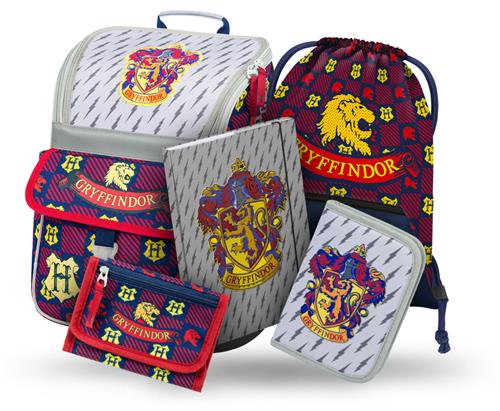 BAAGL SET 5 Zippy Harry Potter Gryffindor: aktovka, peračník, taška, zakladače, peňaženka