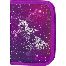 BAAGL Školní penál klasik dvě chlopně Unicorn Universe