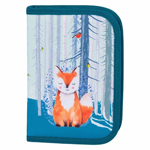BAAGL Školský penál klasický s dvoma chlopňami Fox