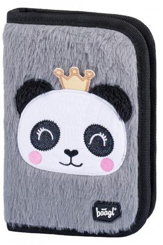 BAAGL Školský penál klasický s dvoma chlopňami Panda