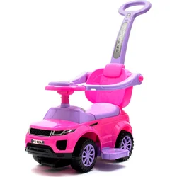 Baby Mix Dětské hrající odrážedlo 3v1 růžové