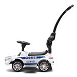 Baby Mix Dětské odrážedlo se zvukem a vodící tyčí POLICE bílé