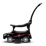 Baby Mix Dětské odrážedlo se zvukem a vodící tyčí RACER černé